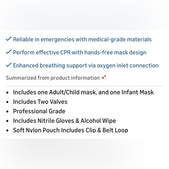 CPR Rescue Mask Kit with Red Carrying Case - Picture 6 of 10